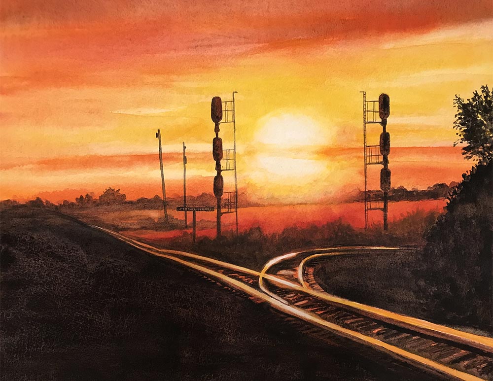 Junction Sunset Tracks