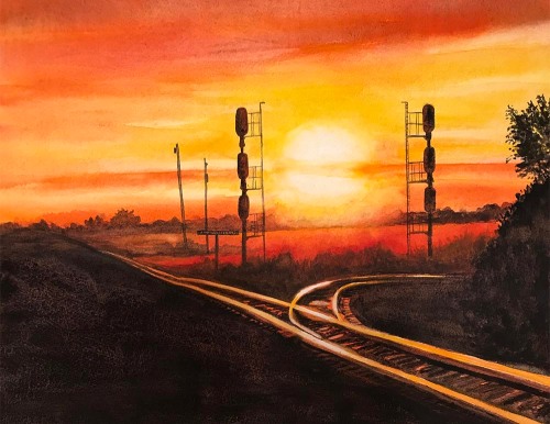Junction Sunset Tracks