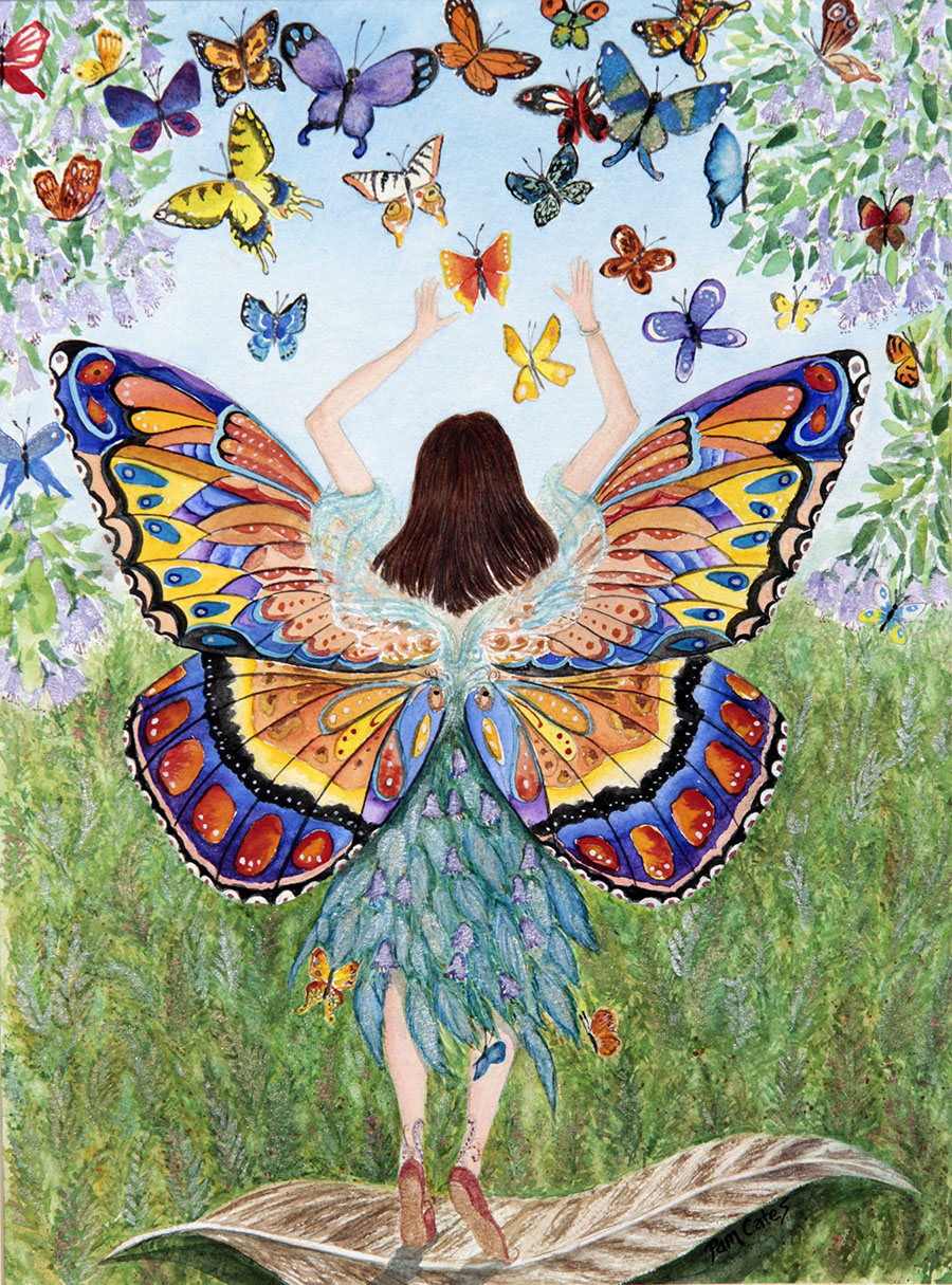 Butterfly girl small file